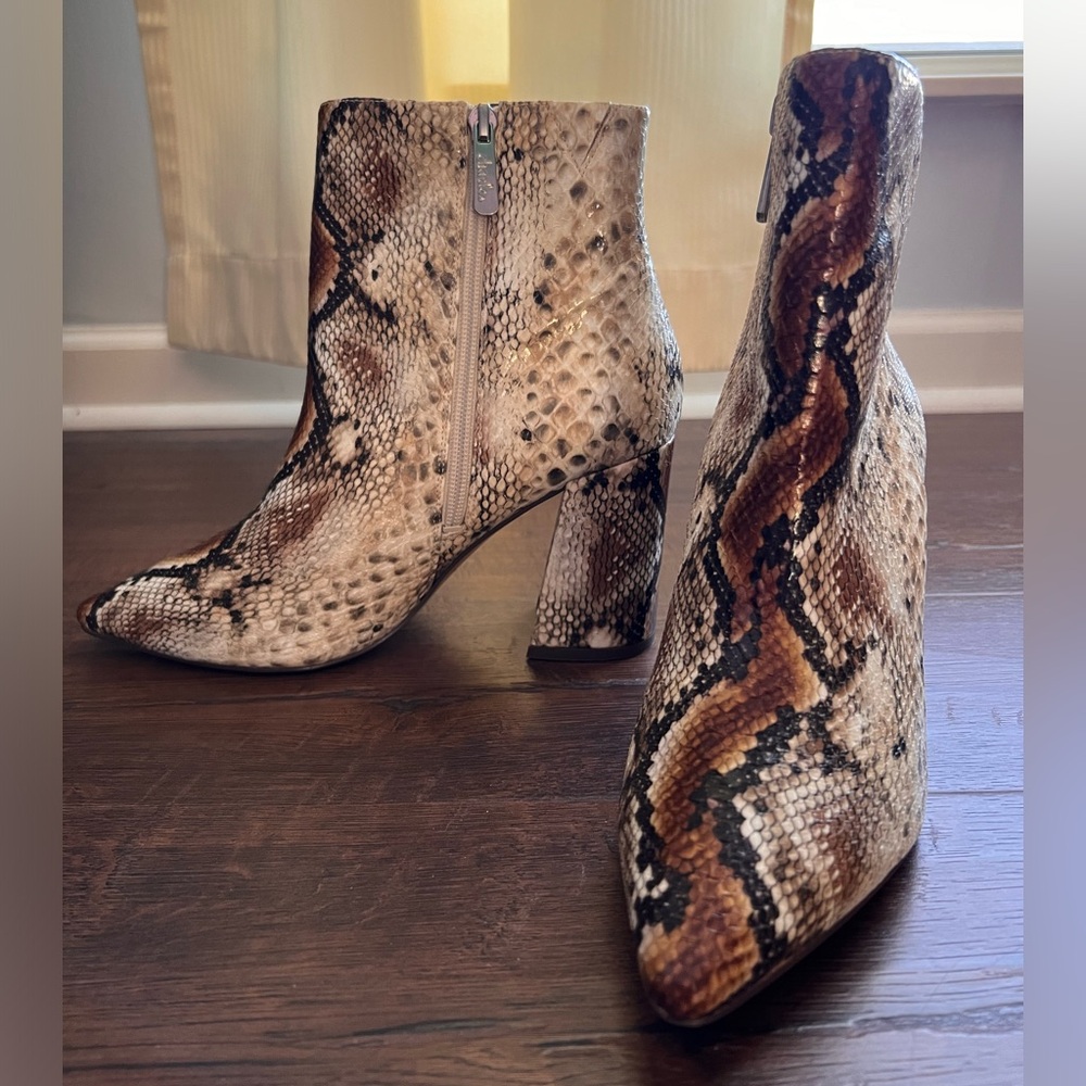Charles by Charles David ~ Virgil Snakeskin Booties Size 8